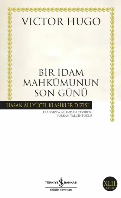 Bir İdam Mahkûmunun Son Günü — Victor Hugo kitap kapağı