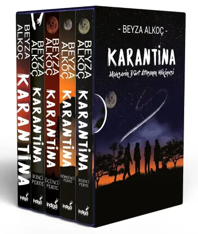 Karantina 1-2-3-4-5 — Beyza alkoç kitap kapağı