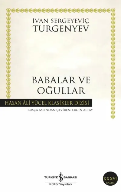Babalar ve Oğullar — Ivan Turgenyev kitap kapağı